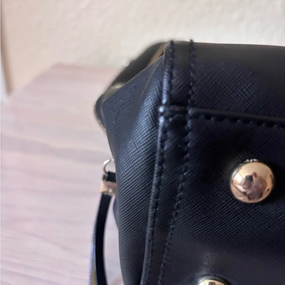 Stella & Dot Full Time Fabulous Black Tote Bag